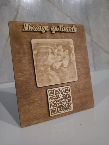 QR kodlu xatirə çərçivəsi ❤️